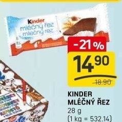 Řez mléčný Kinder