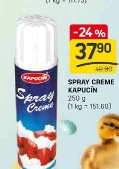 Šlehačka ve spreji Kapucín