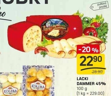 Sýr 45% Lacki Dammer