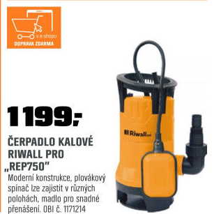 Čerpadlo kalovéRiwall ProREP 750