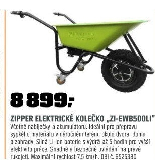Kolečko elektr.150kgZI-EWB500LI 500W