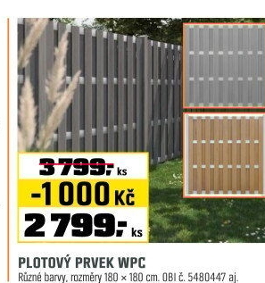 Prvek plotovýantracit Alu