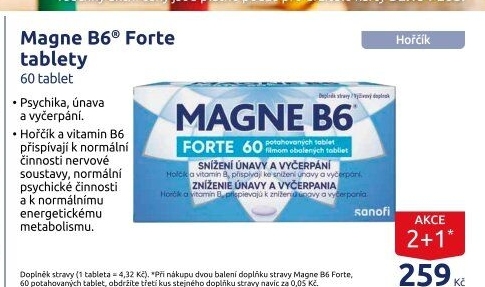 Doplněk stravy tablety Magne B6 Forte Sanofi