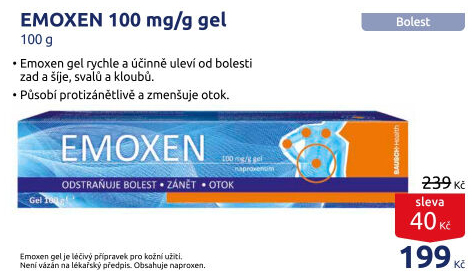 Gel proti bolesti a zánětu Emoxen Bausch &amp