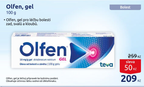 Gel proti bolesti a zánětu kloubů Olfen