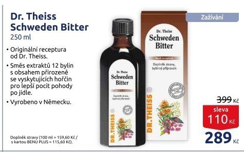 Kapky švédské k udržení správné činnosti trávicího traktu Dr.Theiss