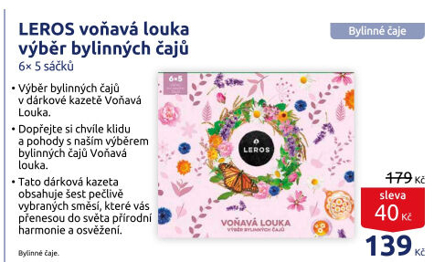 Kolekce bylinných čajů Voňavá louka Leros