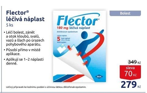 Náplasti léčivé Flector
