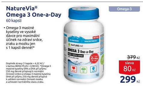 Omega 3 One a Day NatureVia Swiss