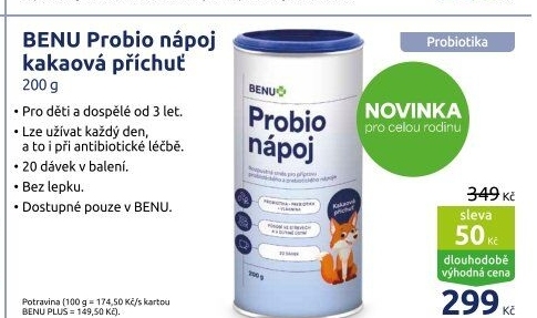 Probio nápoj Benu+