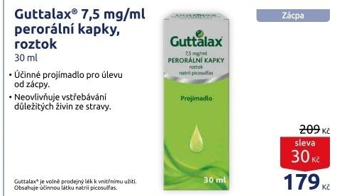 Projímavé kapky Guttalax