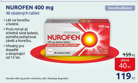 Tablety proti bolesti 400 Nurofen