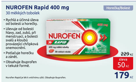 Tablety proti bolesti Nurofen Rapid