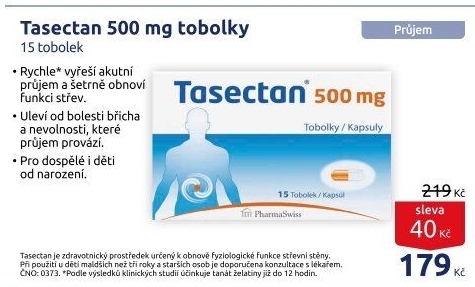 Tobolky proti průjmu Tasectan