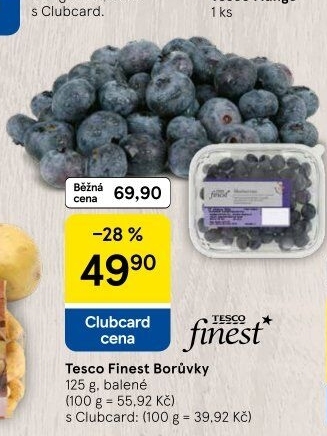 Borůvky Tesco Finest