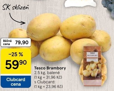 Brambory Tesco