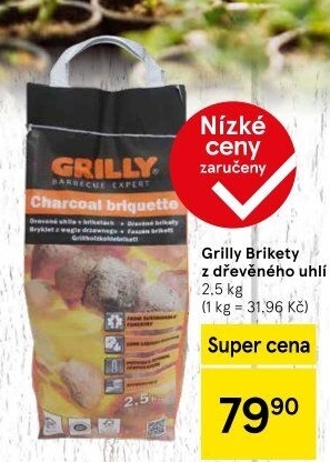 Brikety dřevěné Grilly