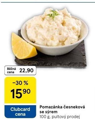 Česneková pomazánka se sýrem