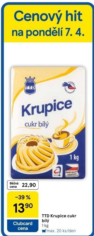 Cukr krupice TTD