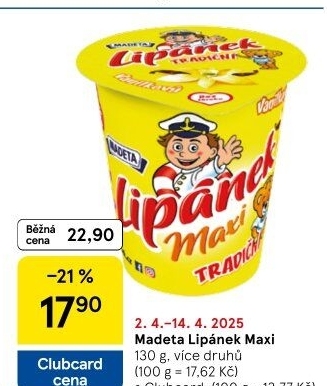 Dezert Lipánek Madeta