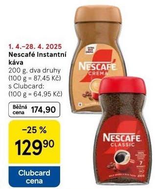 Instantní kávy Nescafé