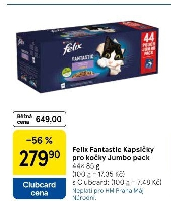 Kapsičky pro kočky Fantastic Felix Purina