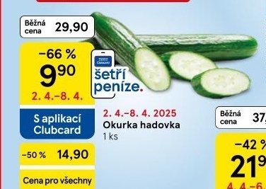 Okurka salátová - hadovka