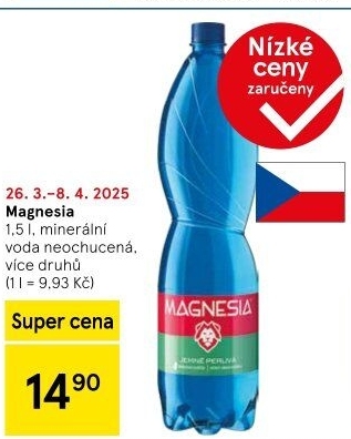 Přírodní voda Magnesia