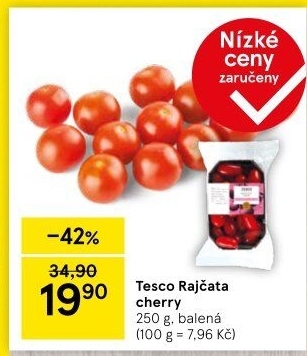 Rajčata cherry Tesco