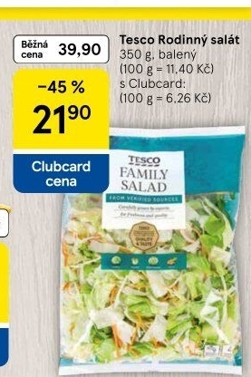 Salát Family mix Tesco