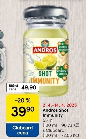 Šťáva Shot Andros