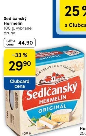 Sýr Hermelín Sedlčanský