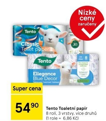 Toaletní papír 3vrstvý Tento