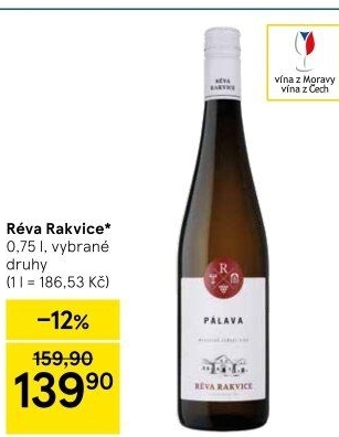 Vína Vinařství Réva Rakvice
