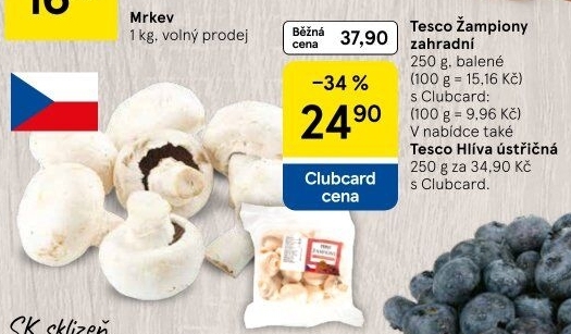 Žampiony zahradní Tesco