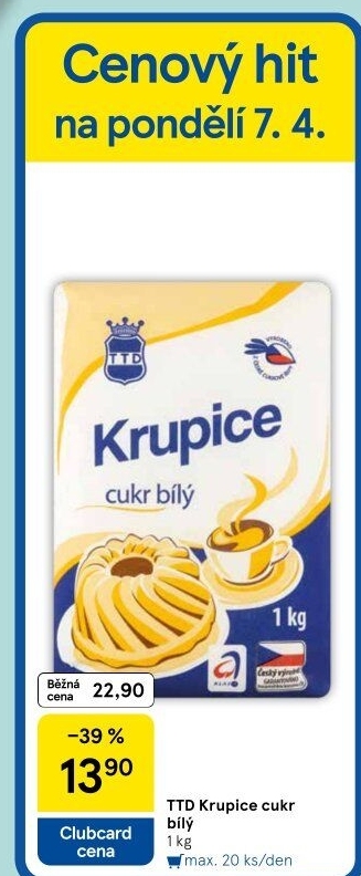 Cukr krupice TTD