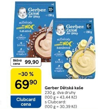 Kaše Gerber Natural for Baby
