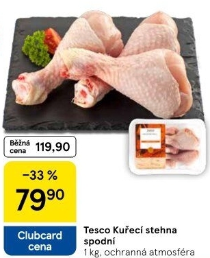Kuřecí stehna Tesco