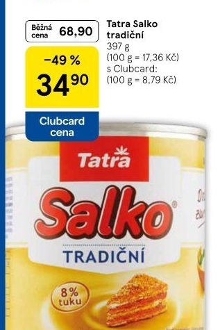 Mléko kondenzované Salko Tatra
