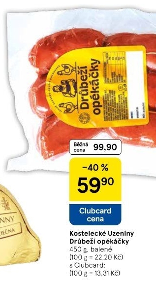 Opékačky drůbeží Kostelecké uzeniny