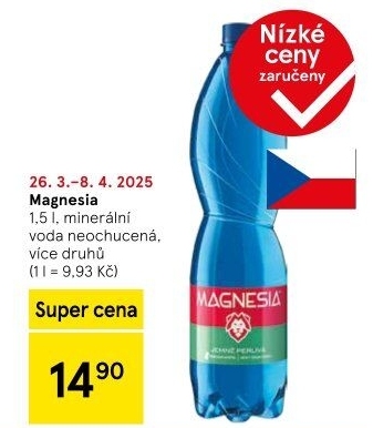 Přírodní voda Magnesia