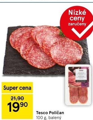 Salám Poličan Tesco
