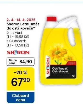 Směs do ostřikovačů letní Sheron