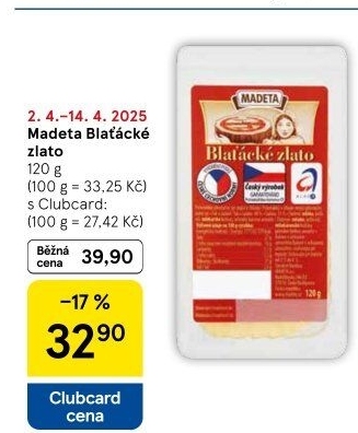 Sýr Blaťácké zlato Madeta