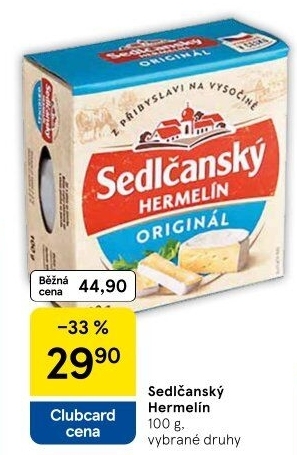 Sýr Hermelín Sedlčanský