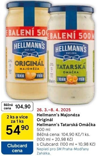 Tatarská omáčka Hellmann'