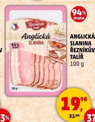 Anglická slanina Řezníkův talíř