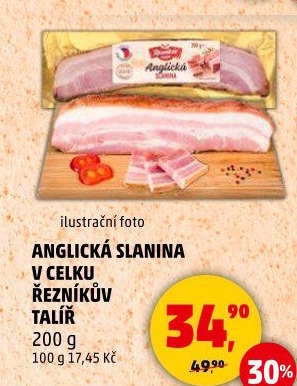 Anglická slanina Řezníkův talíř