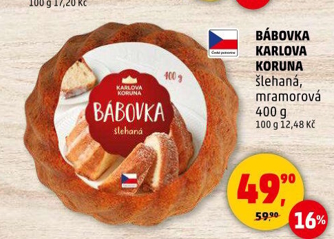 Bábovka Karlova Koruna