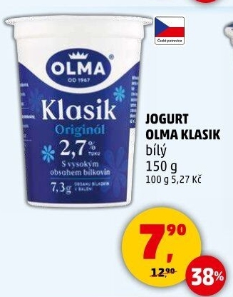 Bílý jogurt Klasik Olma